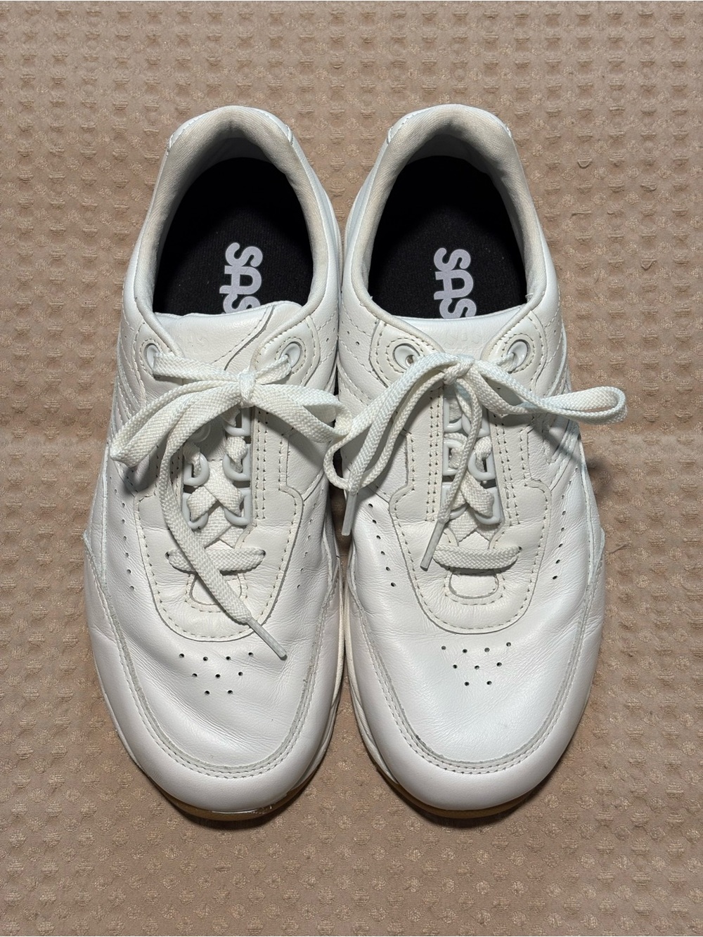 SAS Wide Width Comfort Walking Sneakers Supportive Cushioned Casual Shoes Size 8